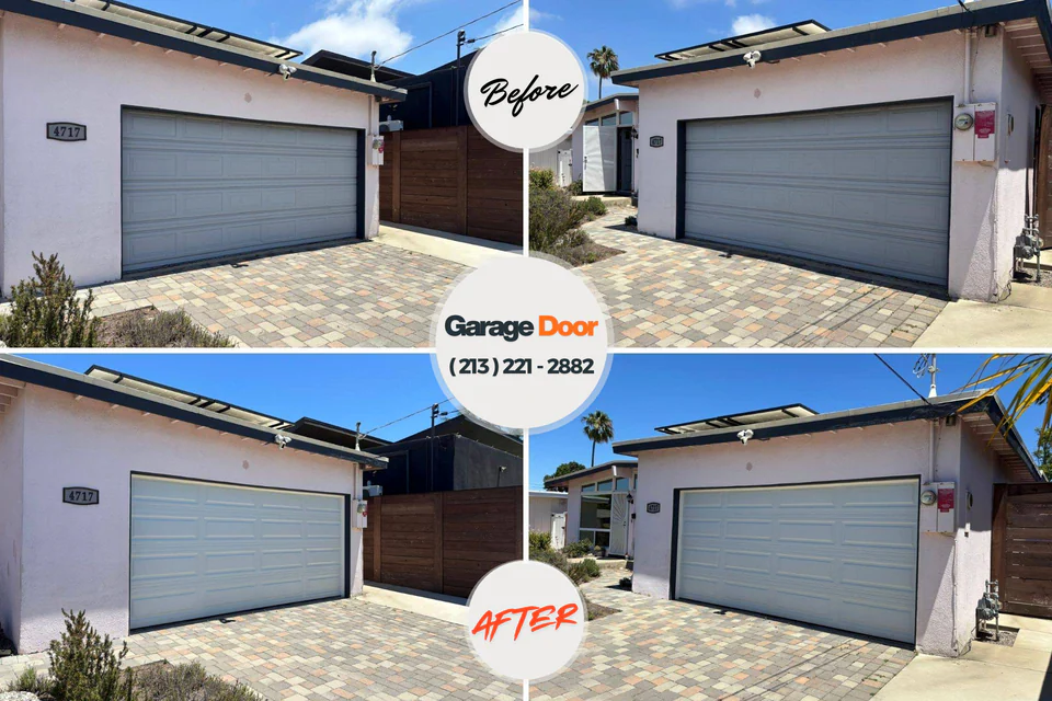 Before and after: garage door repair Underwood-Petersville, AL